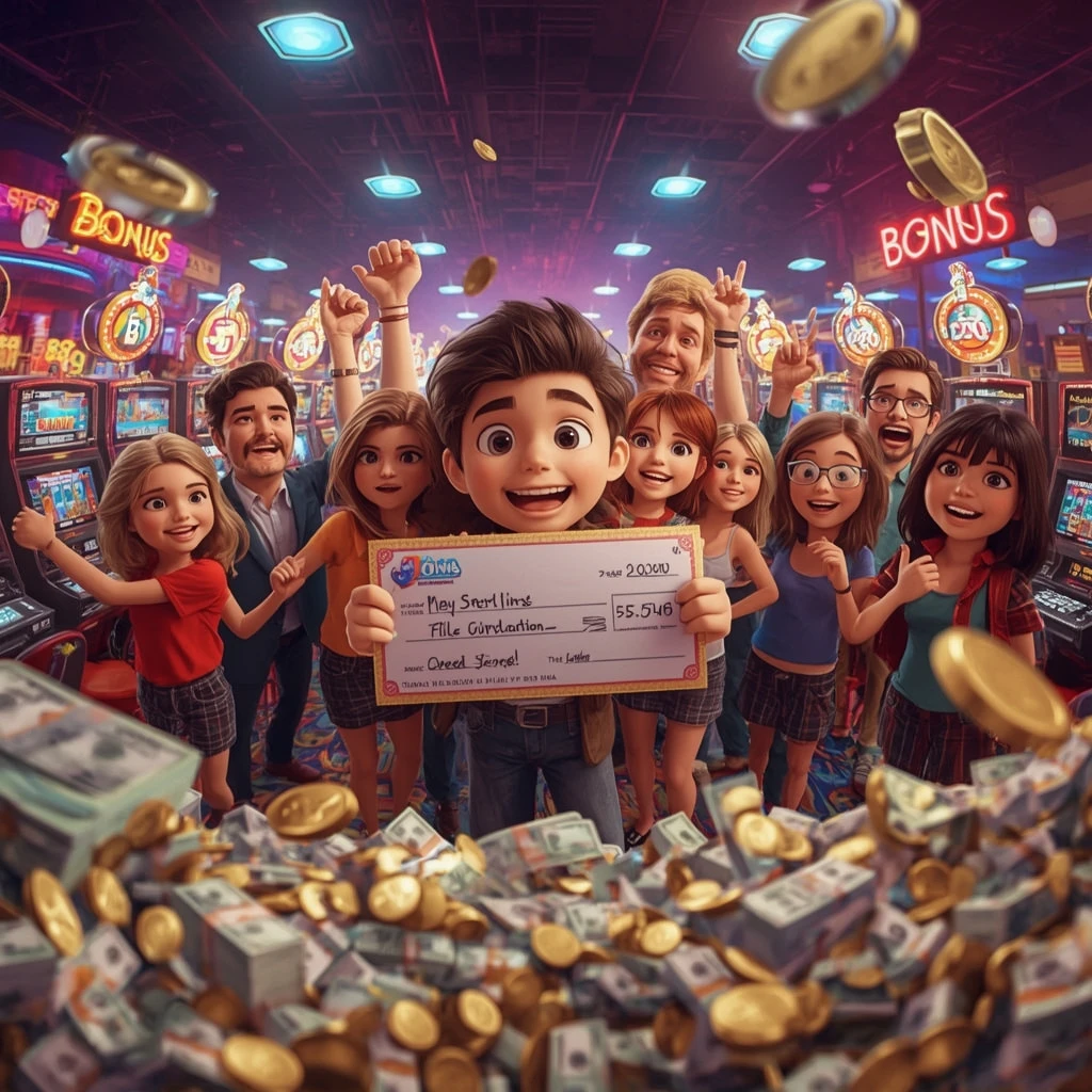 bonus dans les mains de l'homme au casino Jonny Jackpot Casino